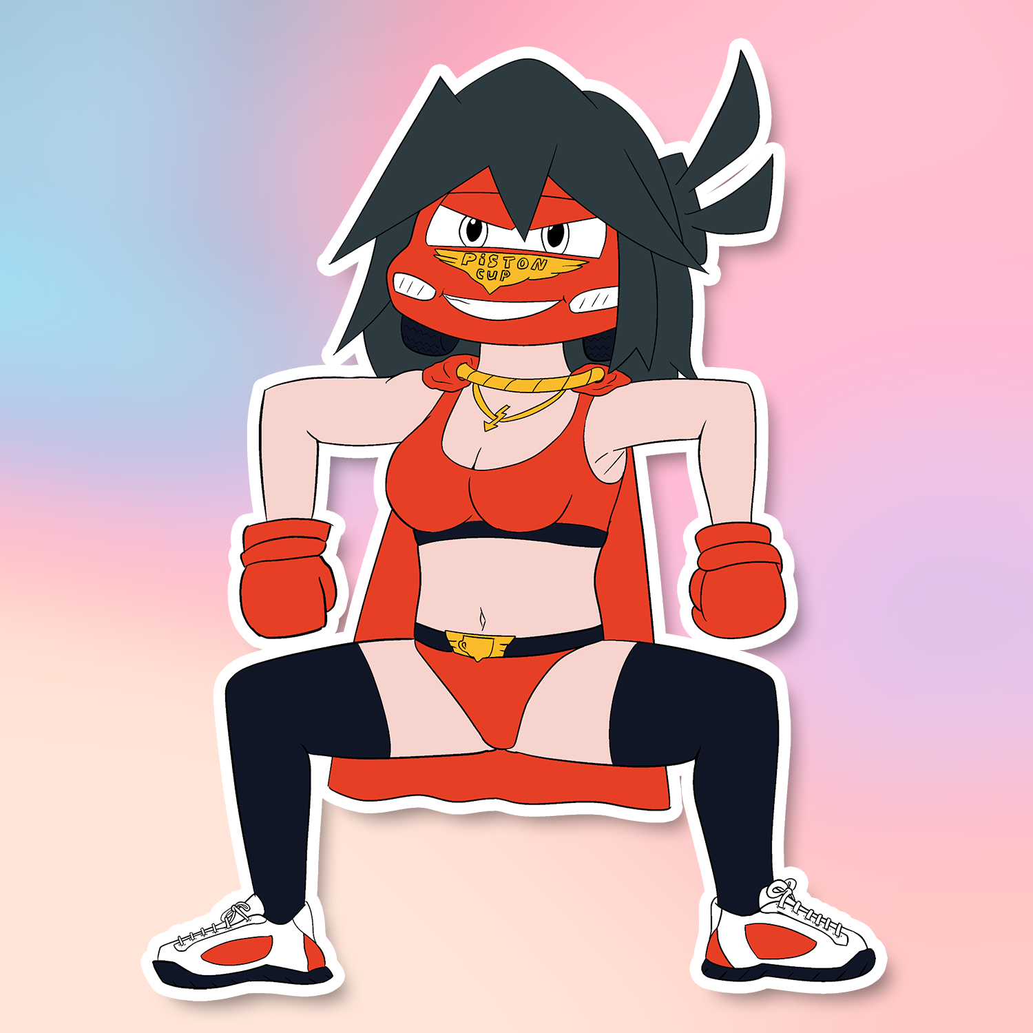 MCQUEENCIA STICKER (INGODONGO)