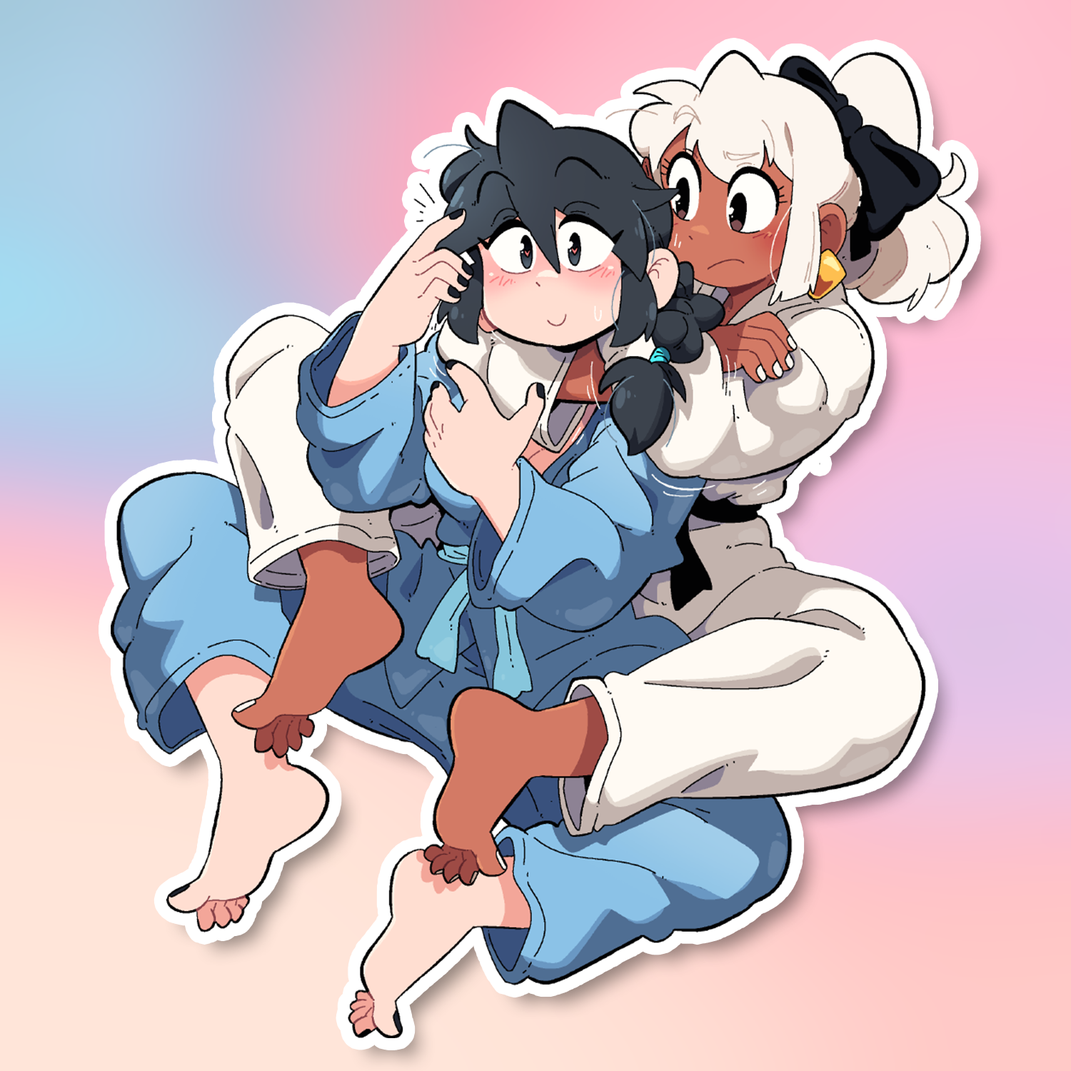 MIA CHOKING LUCIA STICKER! (BRYCE AND SCOTT)