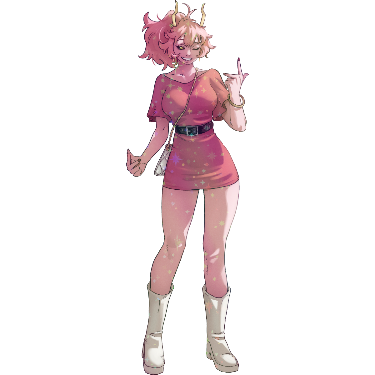 PINK GIRL STICKER! (DASHI)