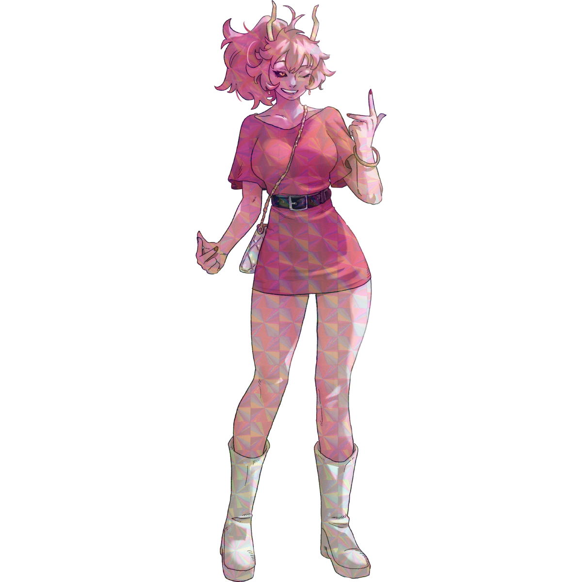 PINK GIRL STICKER! (DASHI)