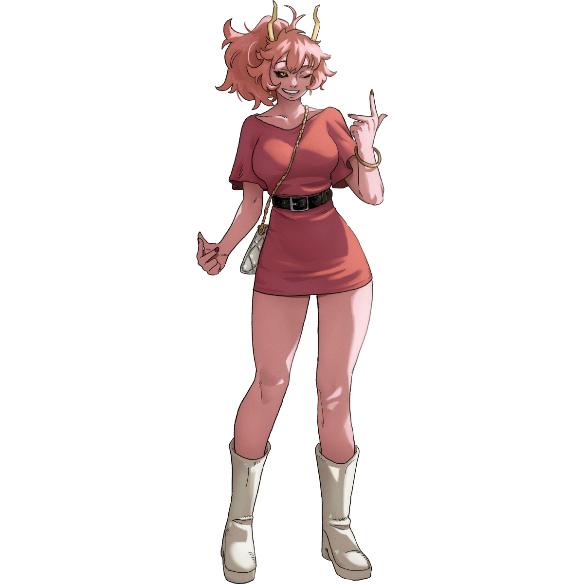 PINK GIRL STICKER! (DASHI)