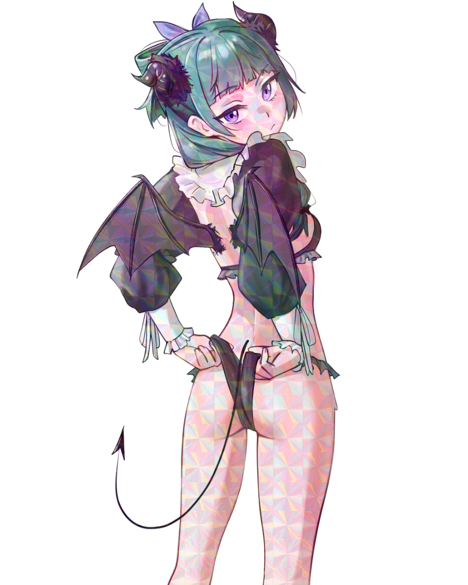 GREEN HAIR SUCCUBUS STICKER! (WALIGNER)