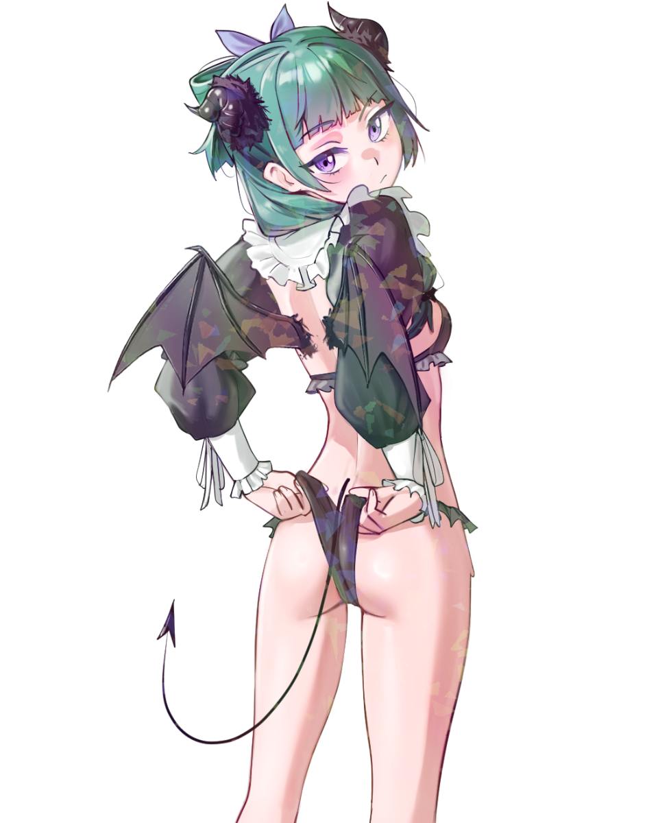 GREEN HAIR SUCCUBUS STICKER! (WALIGNER)