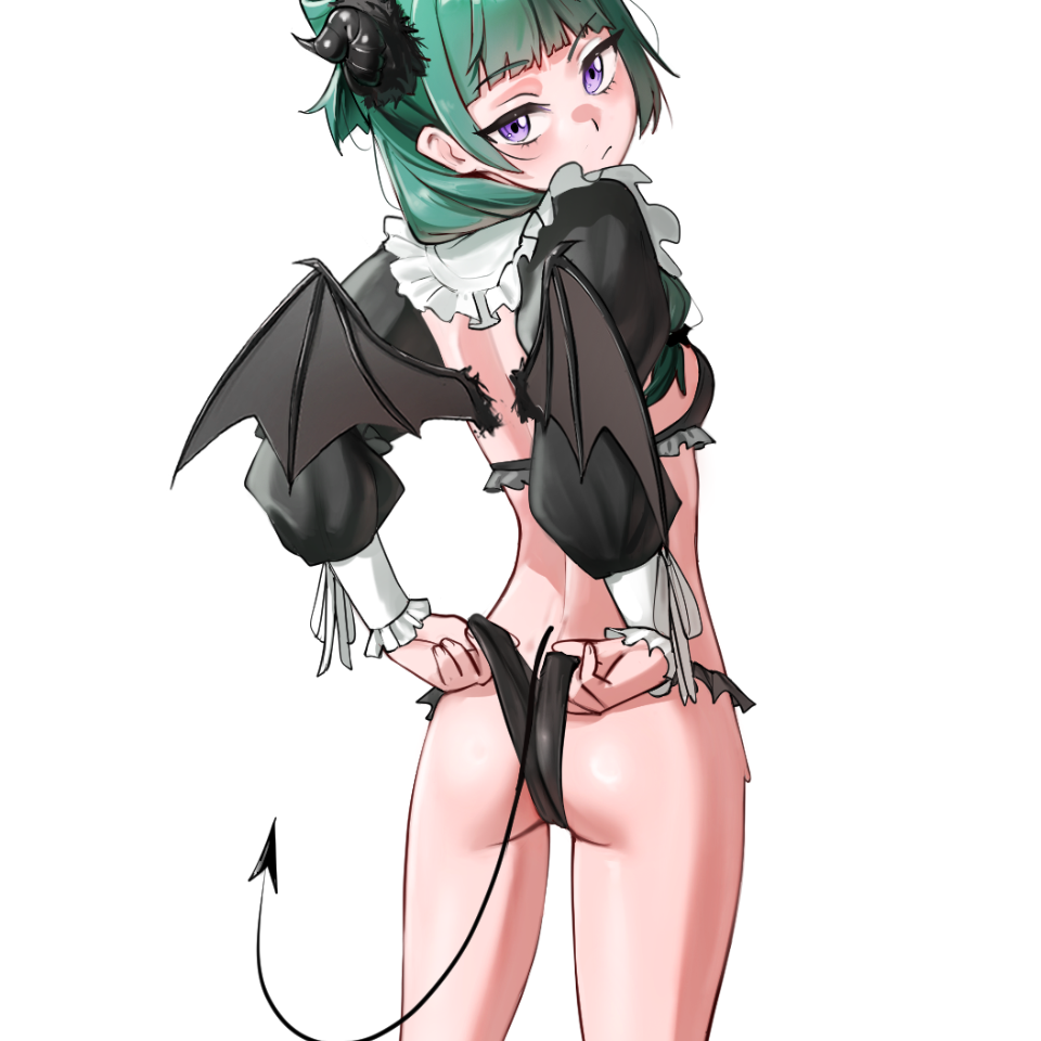 GREEN HAIR SUCCUBUS STICKER! (WALIGNER)