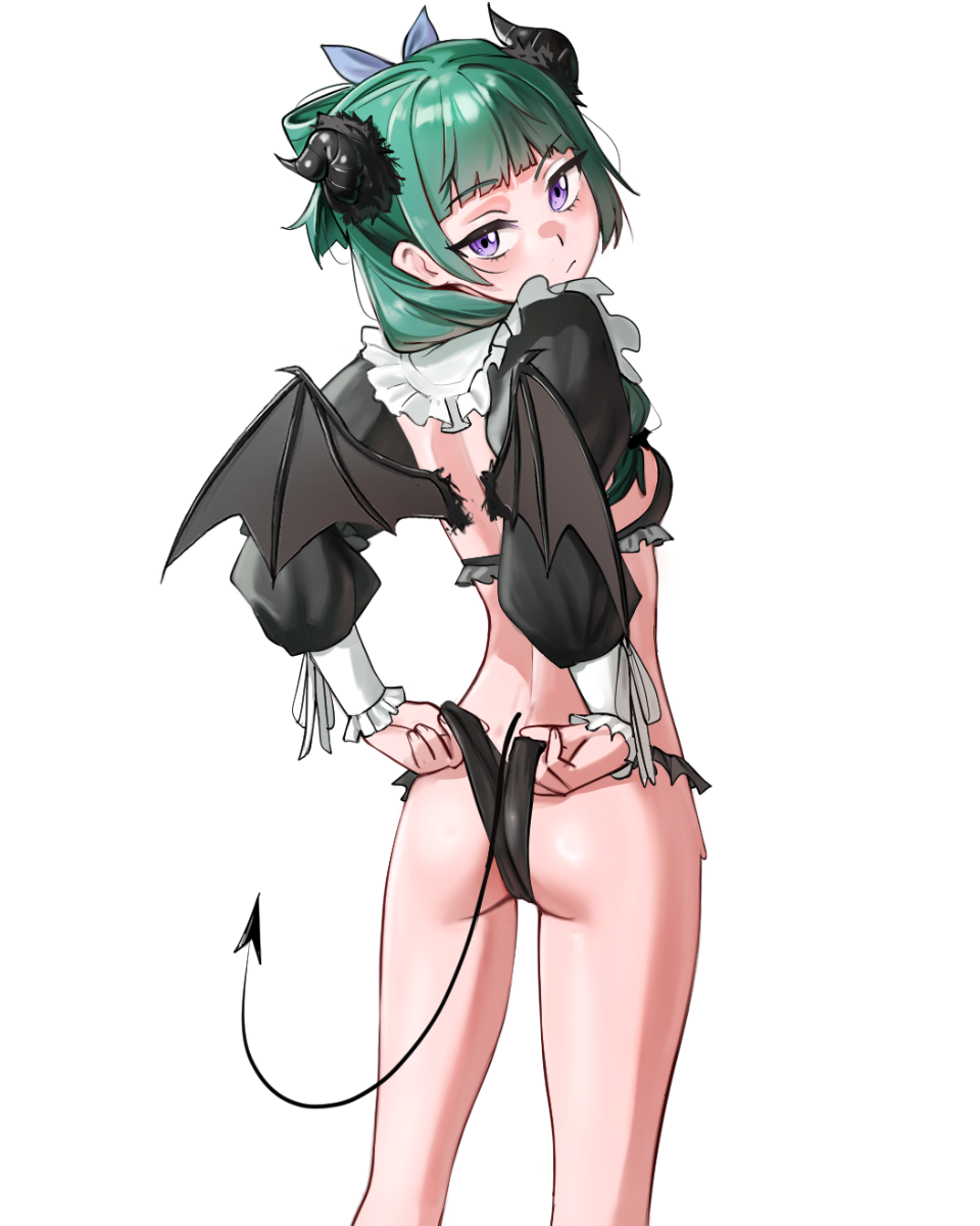 GREEN HAIR SUCCUBUS STICKER! (WALIGNER)