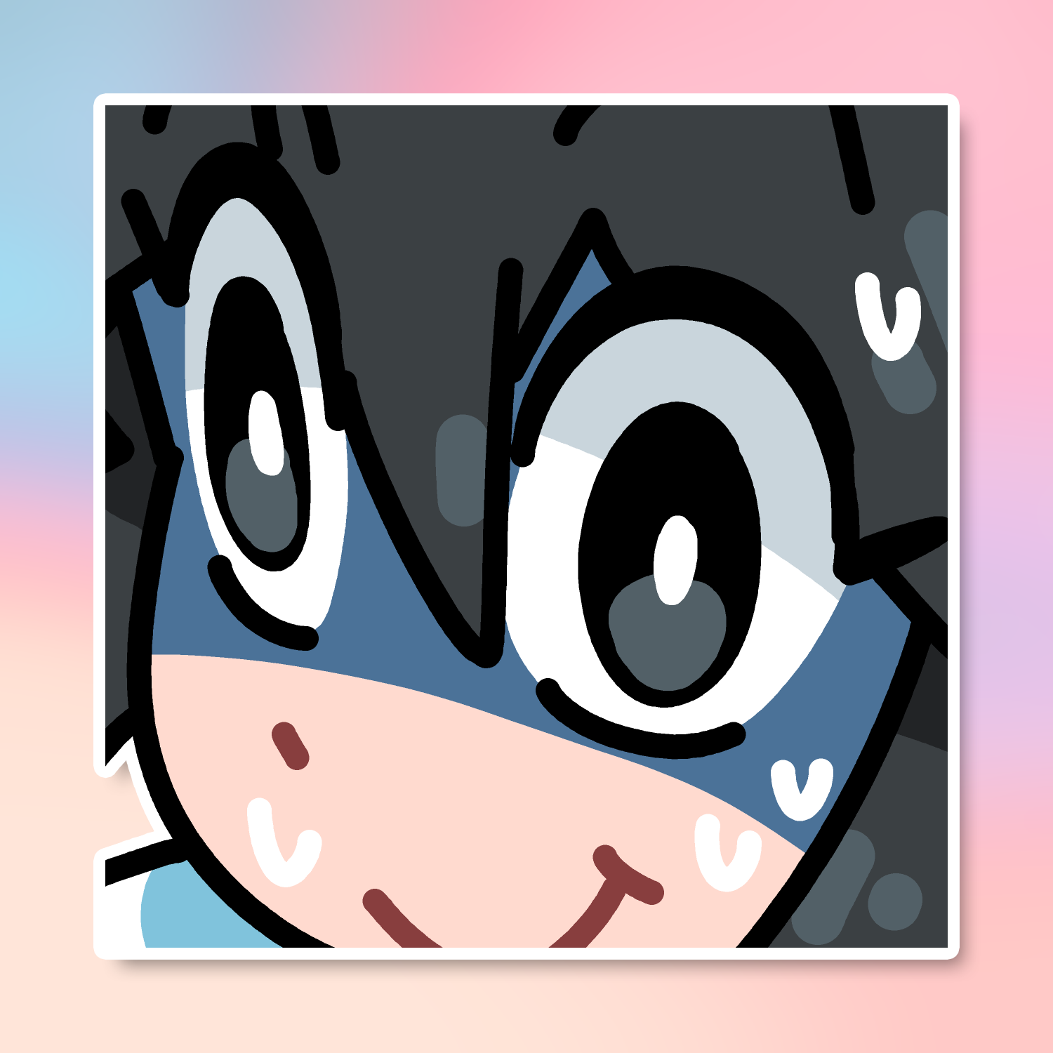 MONKA LUCIA EMOTE STICKER (BRYCE AND SCOTT)