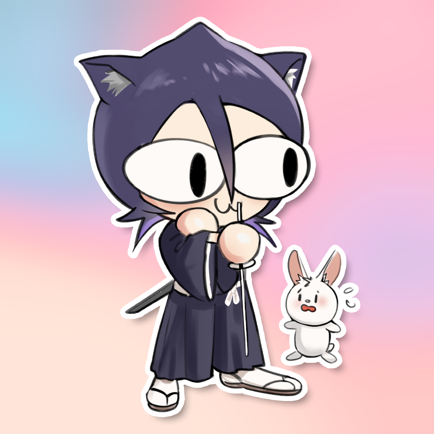 NEKO CHIBI #2 STICKER (WALIGNER)