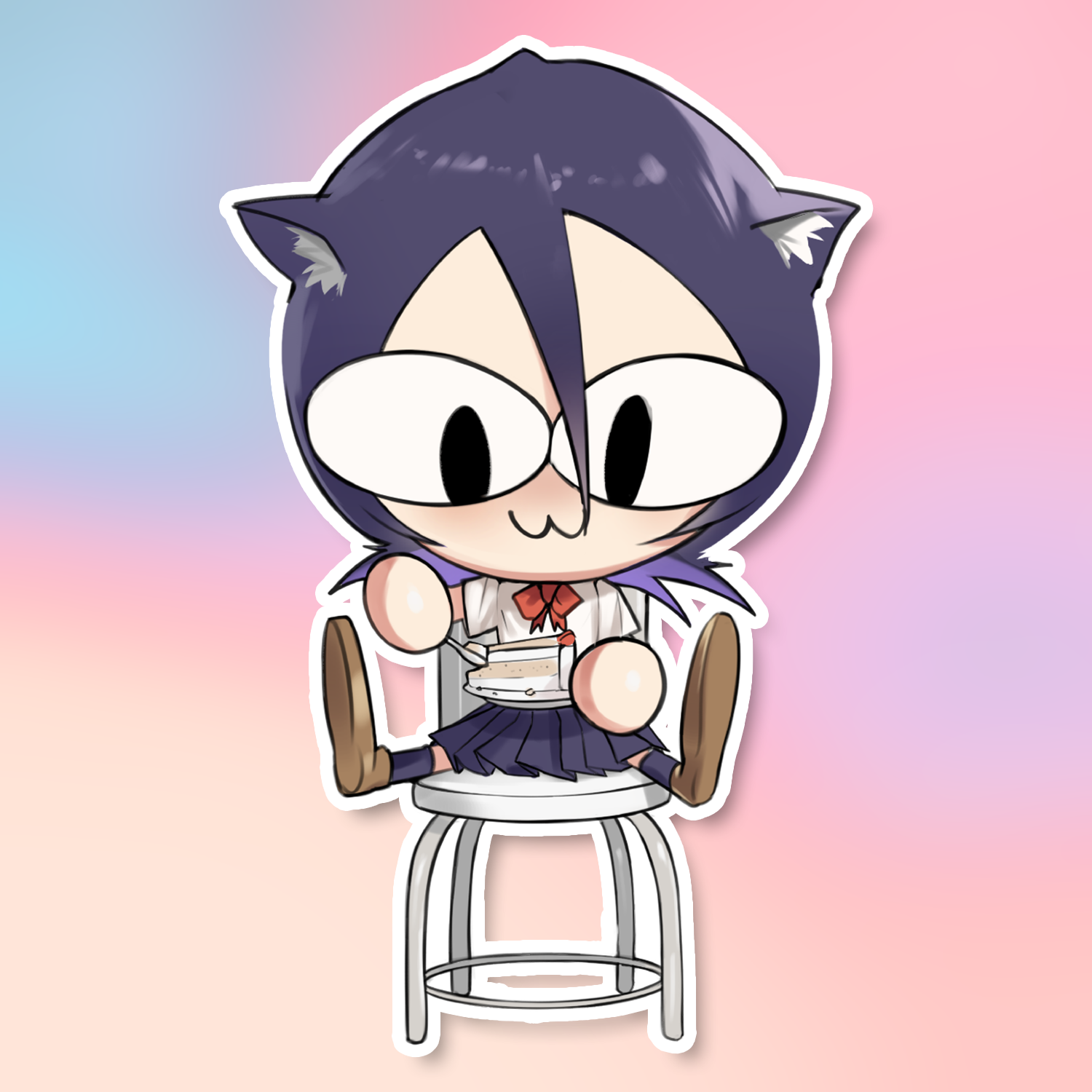 NEKO CHIBI #3 STICKER! (WALIGNER)