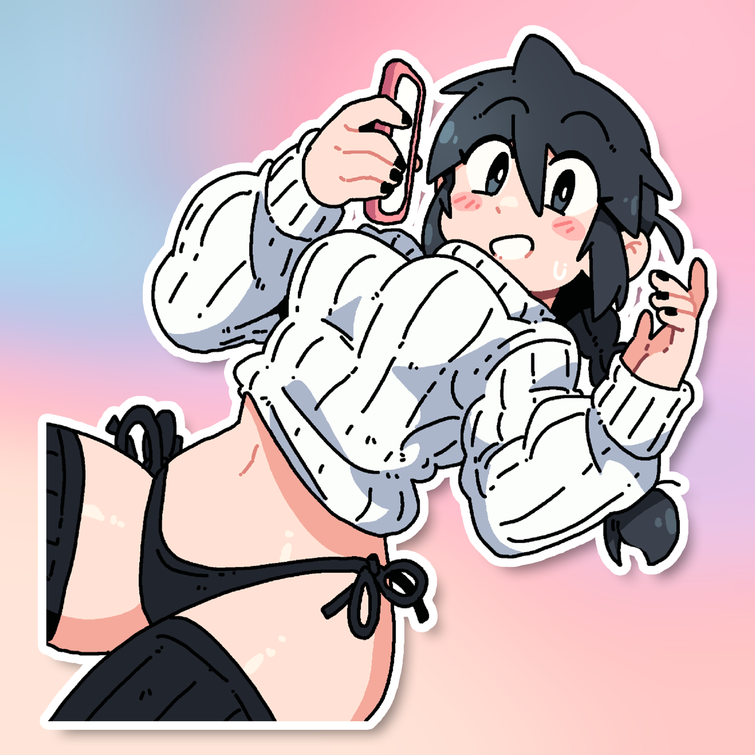 LUCIA ON PHONE STICKER! (BRYCE AND SCOTT)