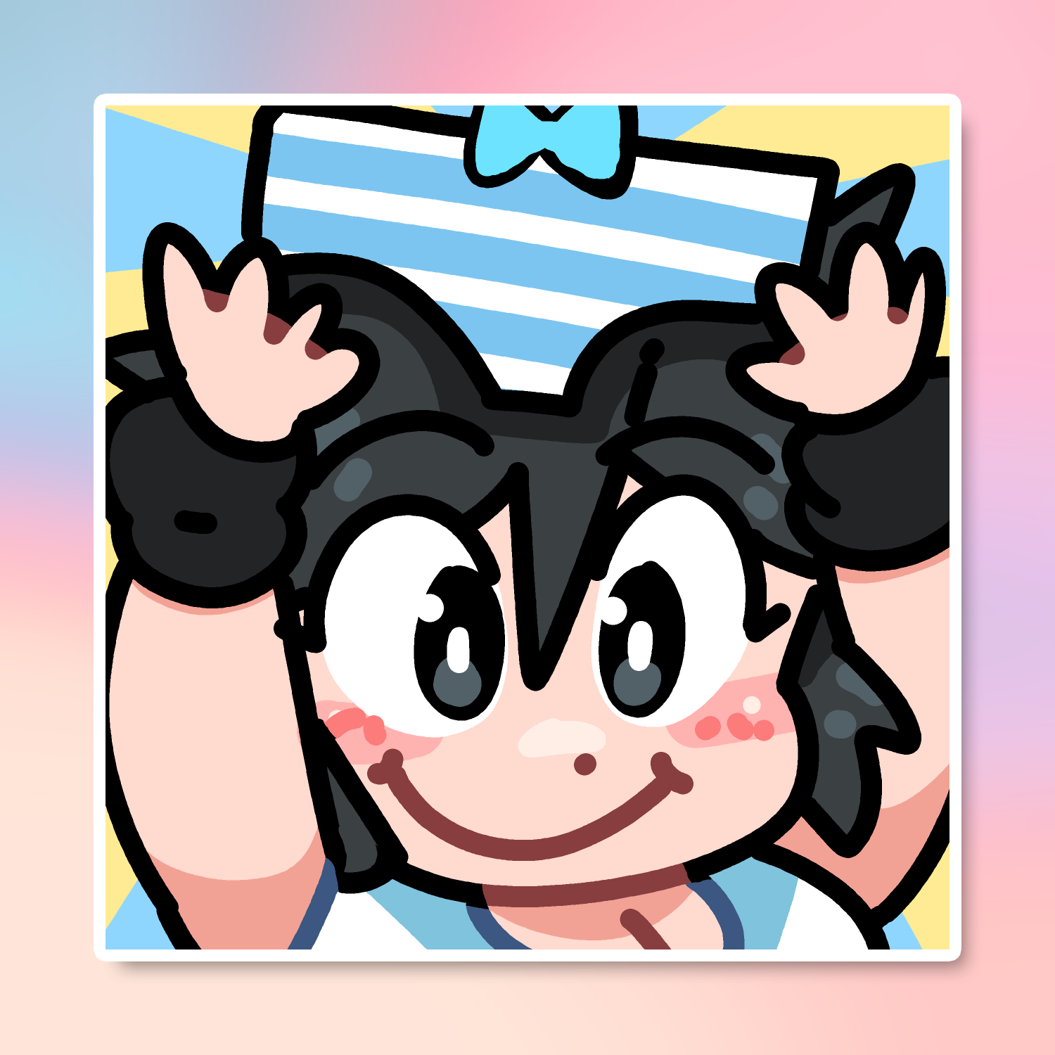 PANTY-HOLDING LUCIA EMOTE STICKER! (BRYCE AND SCOTT)