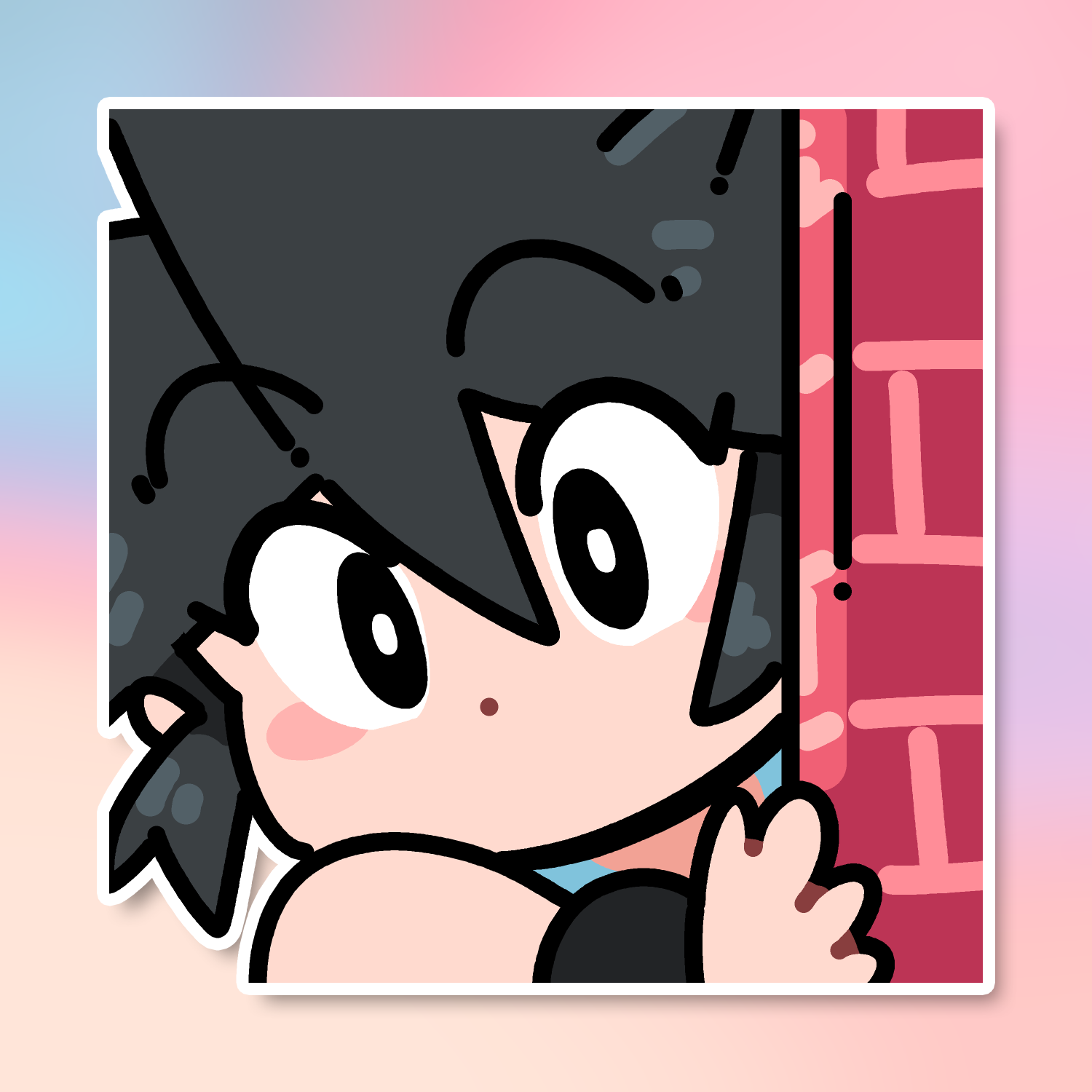 PEEKING LUCIA EMOTE STICKER! (BRYCE AND SCOTT)
