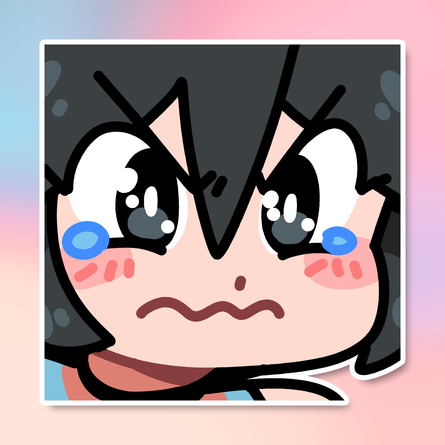POUTING LUCIA EMOTE STICKER! (BRYCE AND SCOTT)