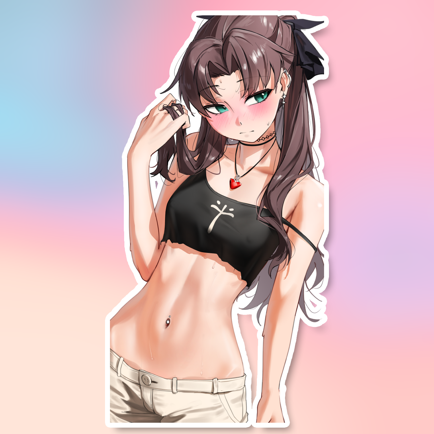 TWIRLING HAIR STICKER! (WALIGNER)