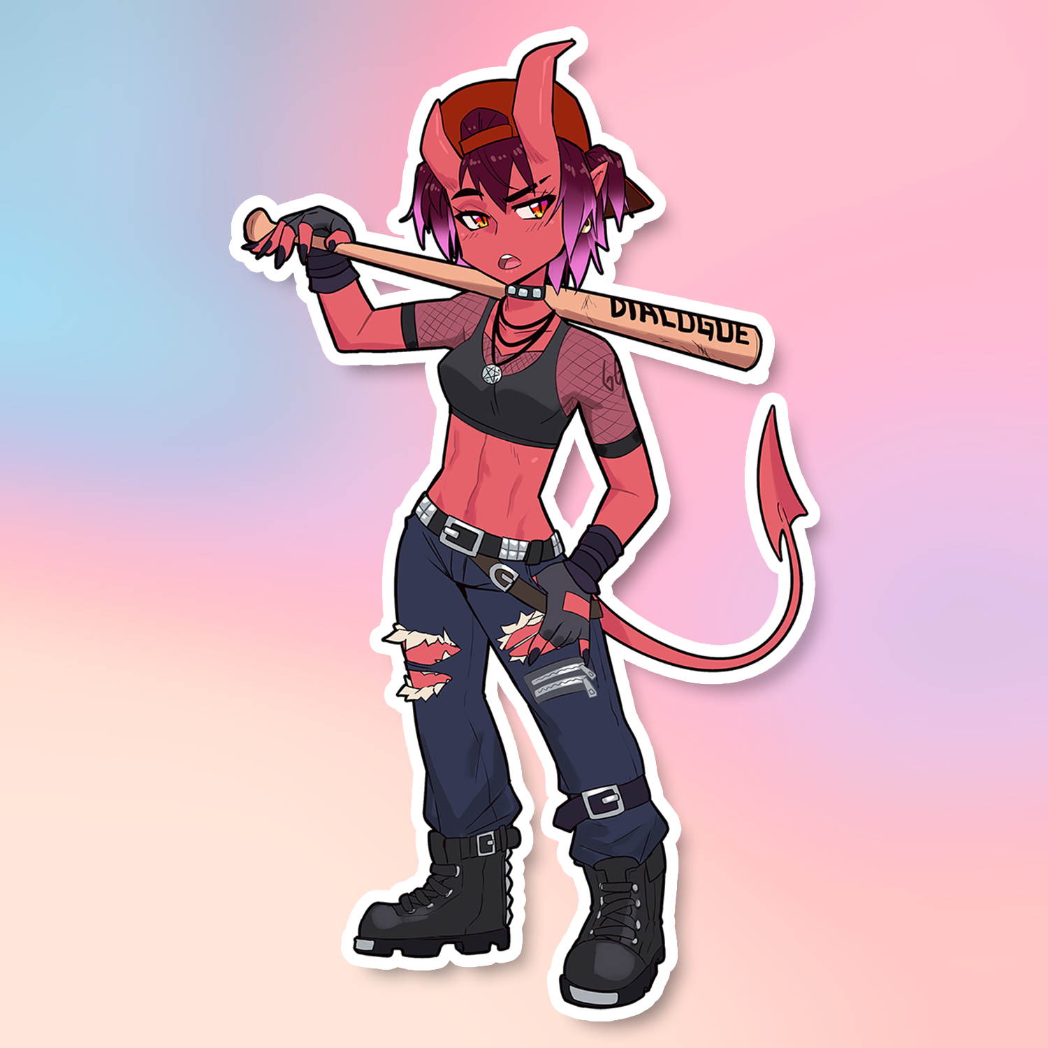 BASEBALL BAT ASURA STICKER! (DIRTYERO)