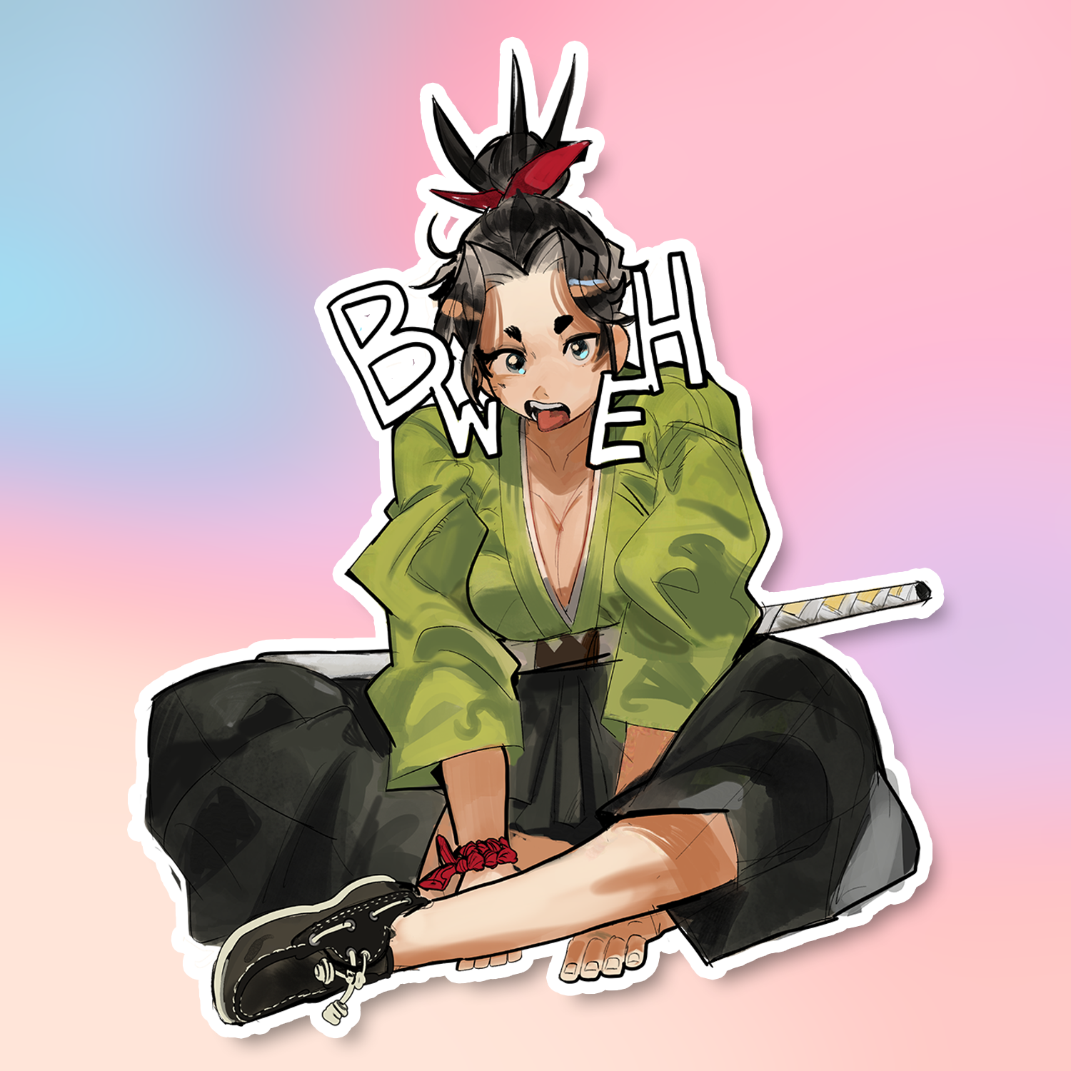 SHO BWEH STICKER! (LUNYDOOBLES)