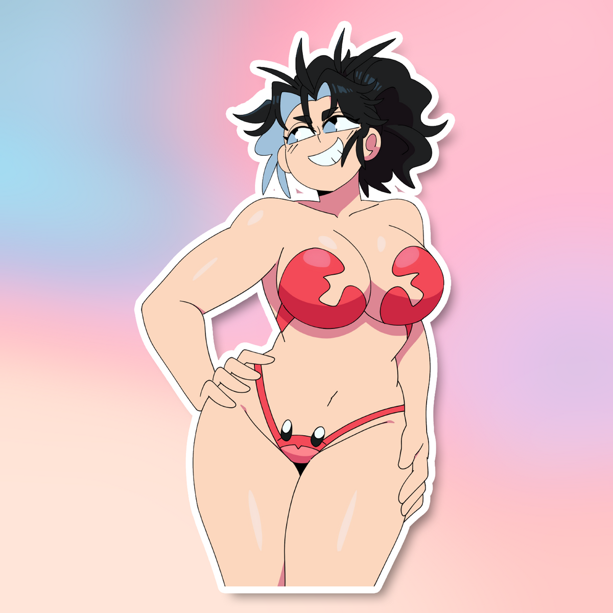 SHO CRAB BIKINI STICKER! (QUINTZEEE)