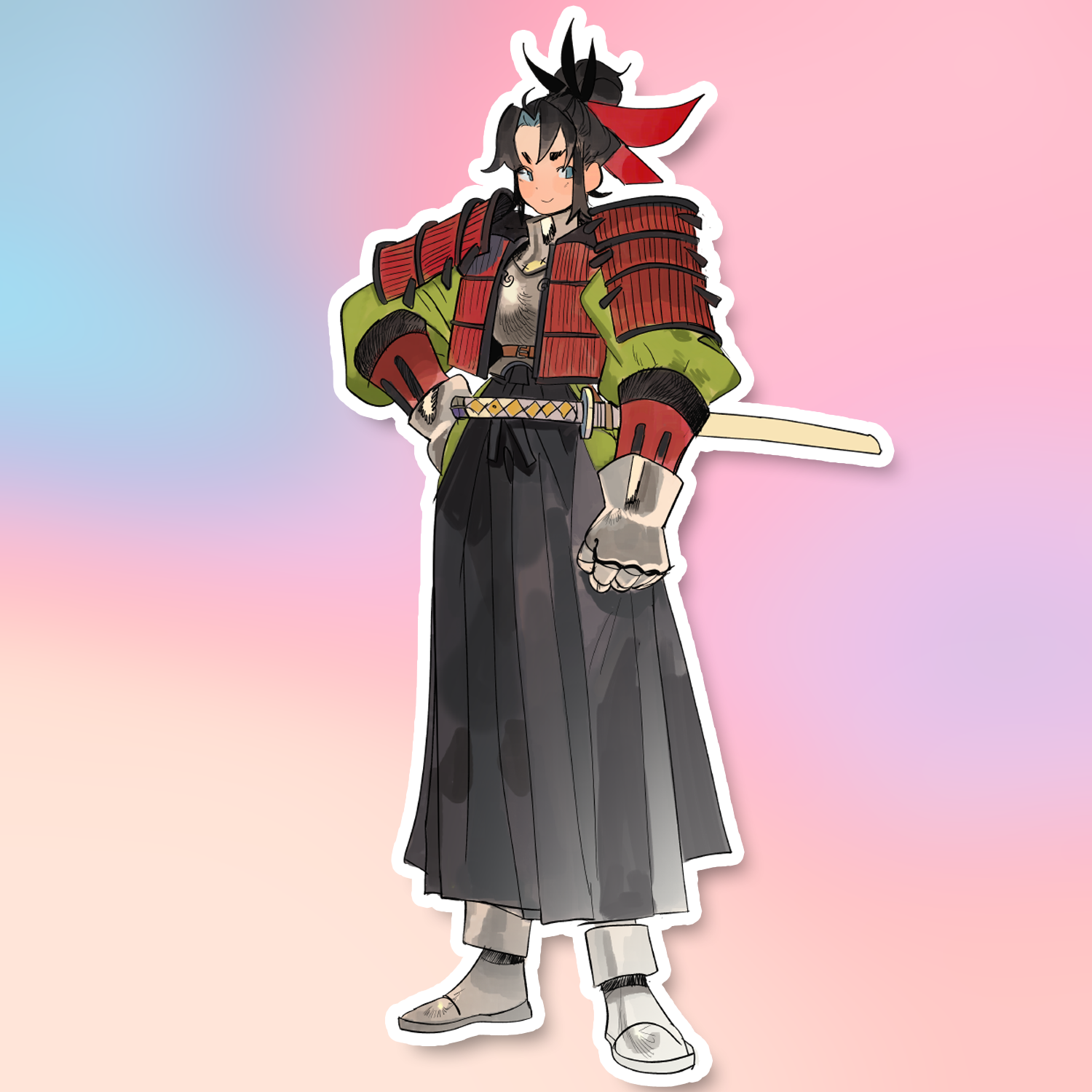 SAMURAI SHO STICKER! (LUNYDOOBLES)