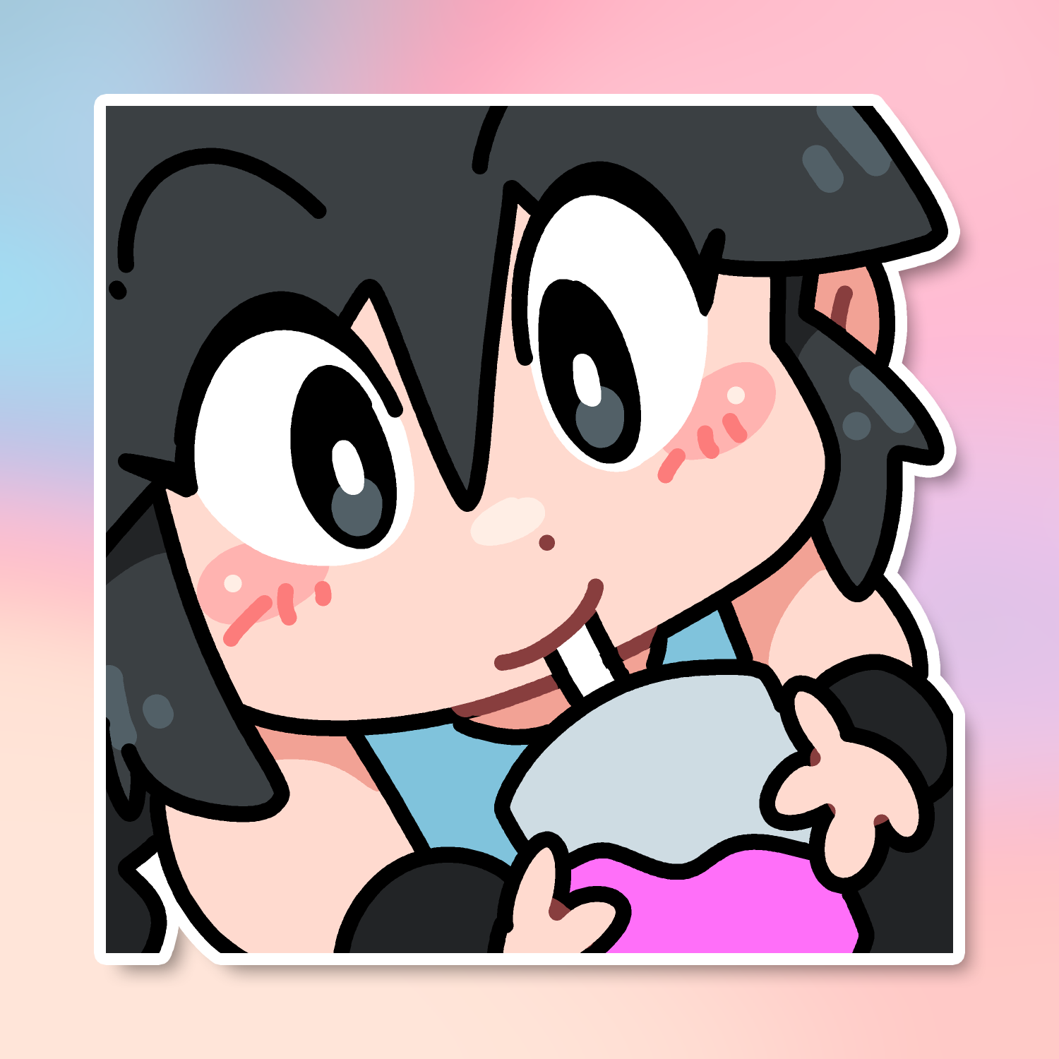 SIPPING LUCIA EMOTE STICKER! (BRYCE AND SCOTT)