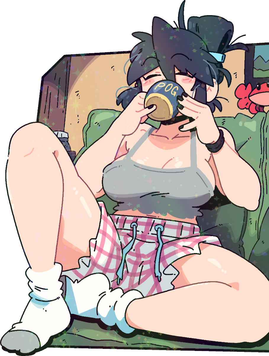 LUCIA ENJOYING COFFEE STICKER! (BRYCE AND SCOTT)