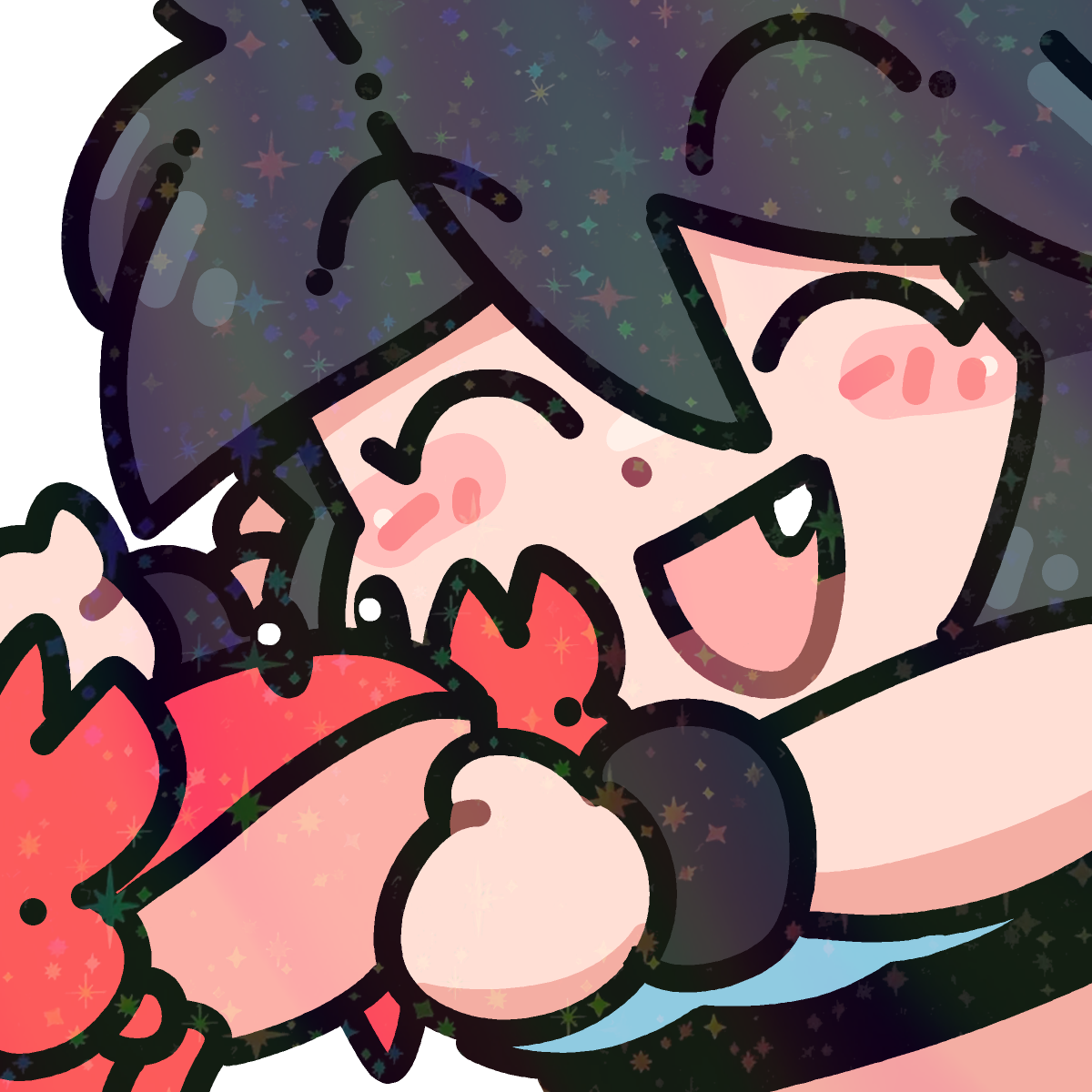 HUGGING LUCIA EMOTE STICKER! (BRYCE AND SCOTT)