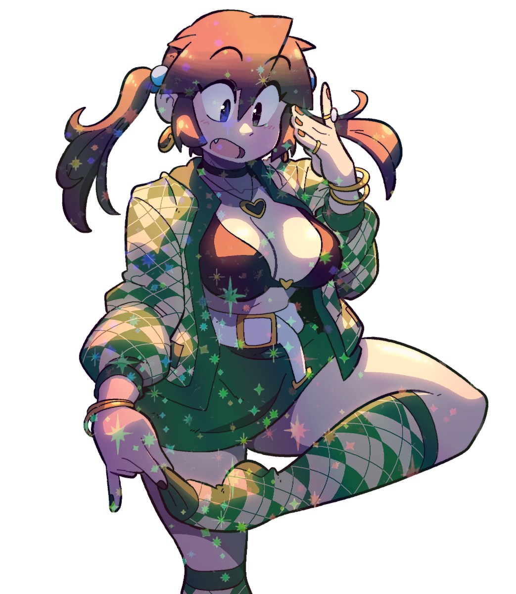 LUCIA GREEN CHECKERED SHIRT STICKER! (BRYCE AND SCOTT)