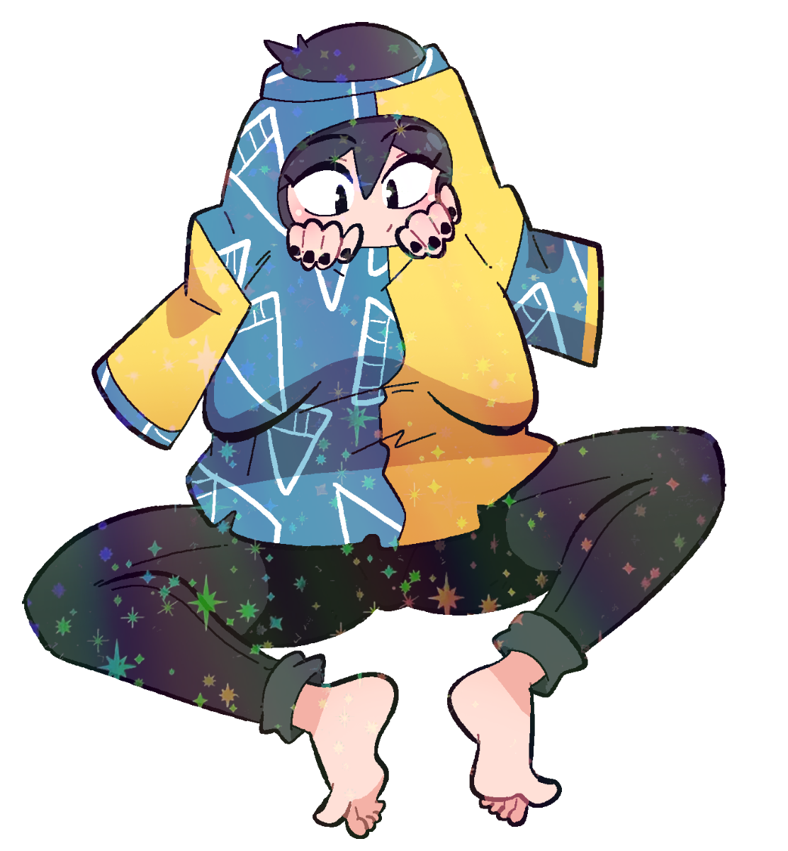 LUCIA HOLE IN SHIRT STICKER! (BRYCE AND SCOTT!)