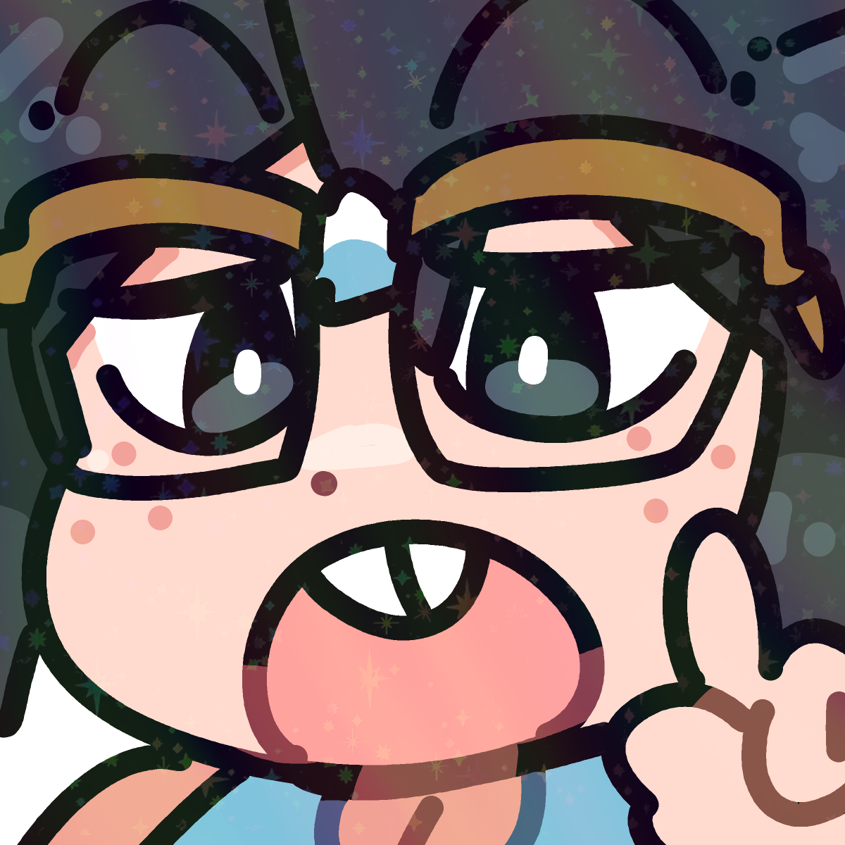 NERD LUCIA EMOTE STICKER! (BRYCE AND SCOTT)