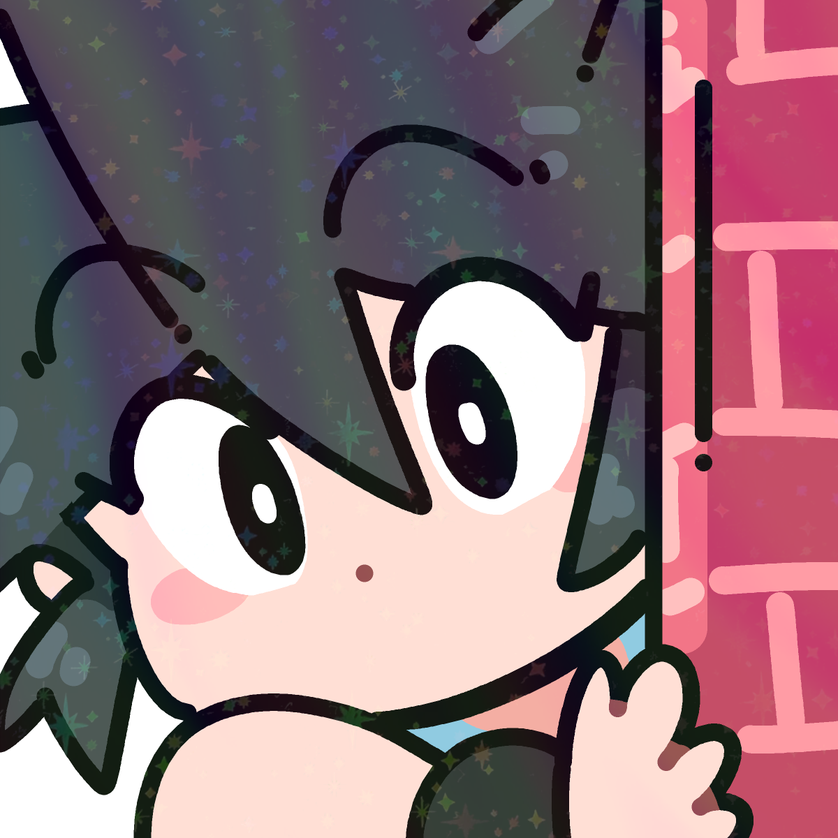 PEEKING LUCIA EMOTE STICKER! (BRYCE AND SCOTT)