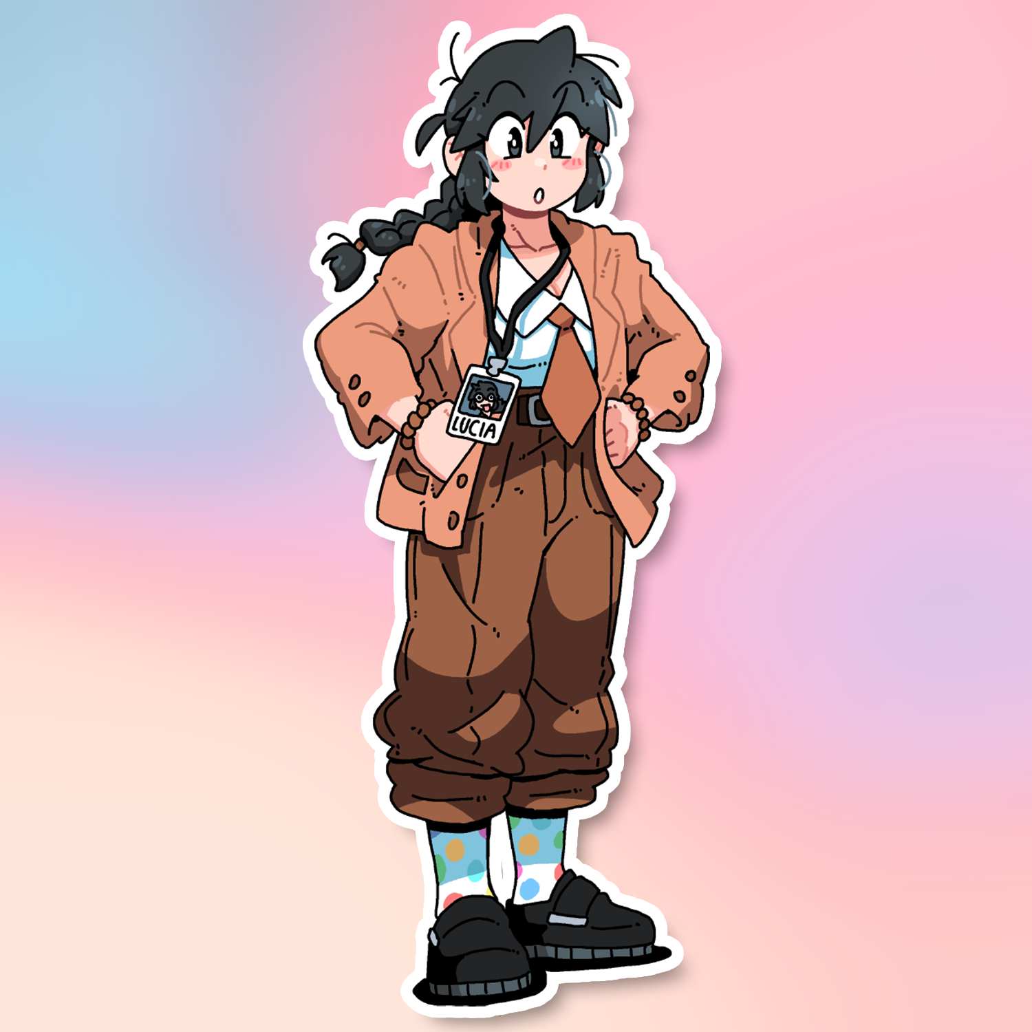 SUIT LUCIA STICKER! (BRYCE AND SCOTT)