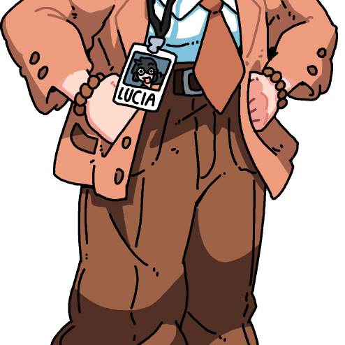 SUIT LUCIA STICKER! (BRYCE AND SCOTT)