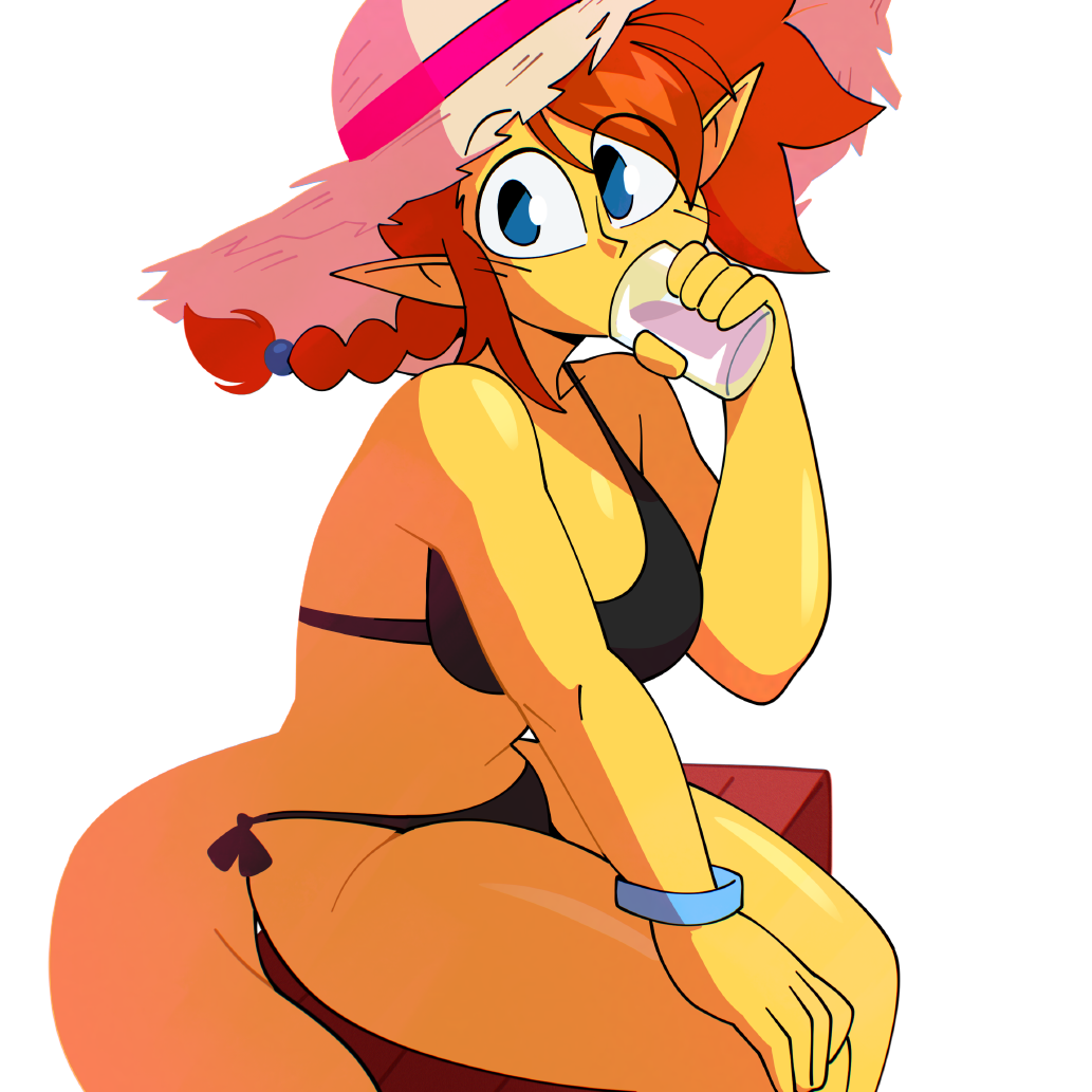 SUNNY STRAW HAT STICKER! (QUINTZEEE)