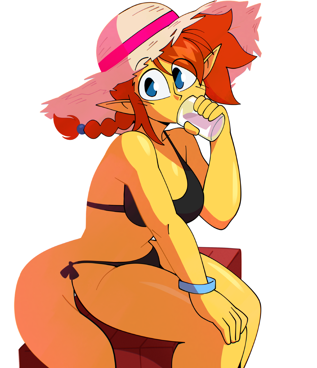 SUNNY STRAW HAT STICKER! (QUINTZEEE)
