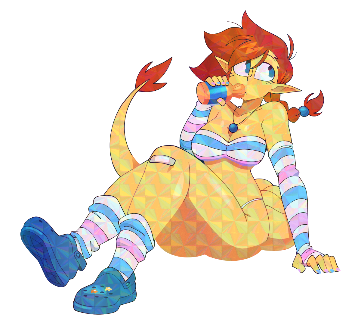 SUNNY STRIPED SHIRT STICKER! (QUINTZEEE)