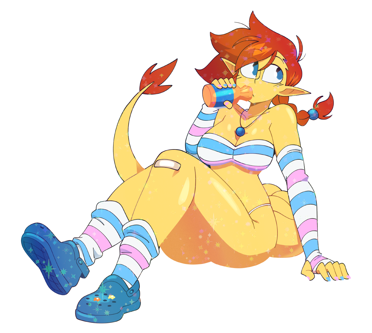 SUNNY STRIPED SHIRT STICKER! (QUINTZEEE)