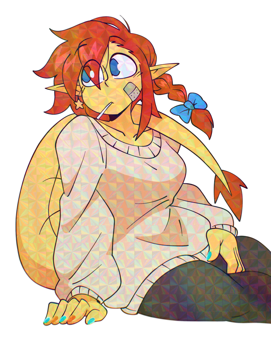 SUNNY SWEATER STICKER! (QUINTZEEE)