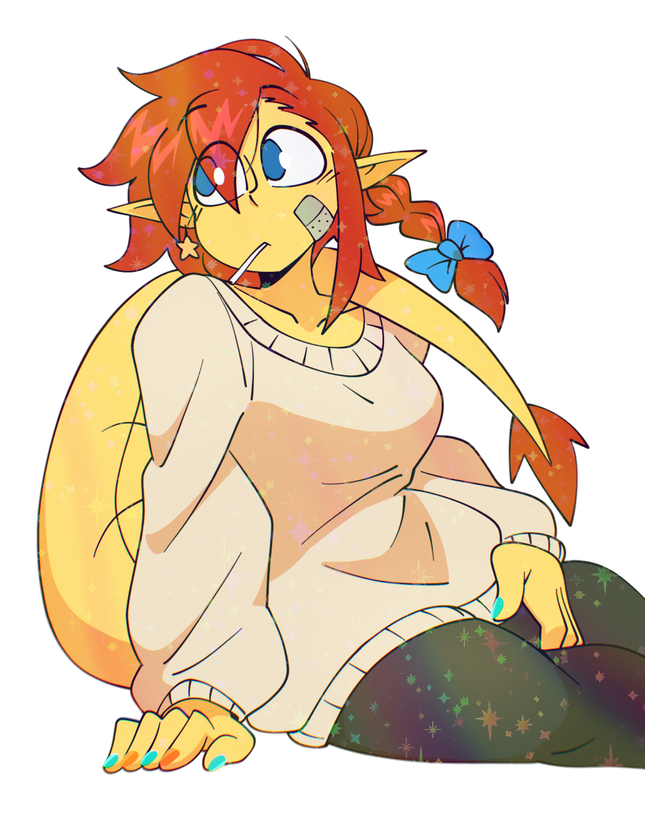 SUNNY SWEATER STICKER! (QUINTZEEE)