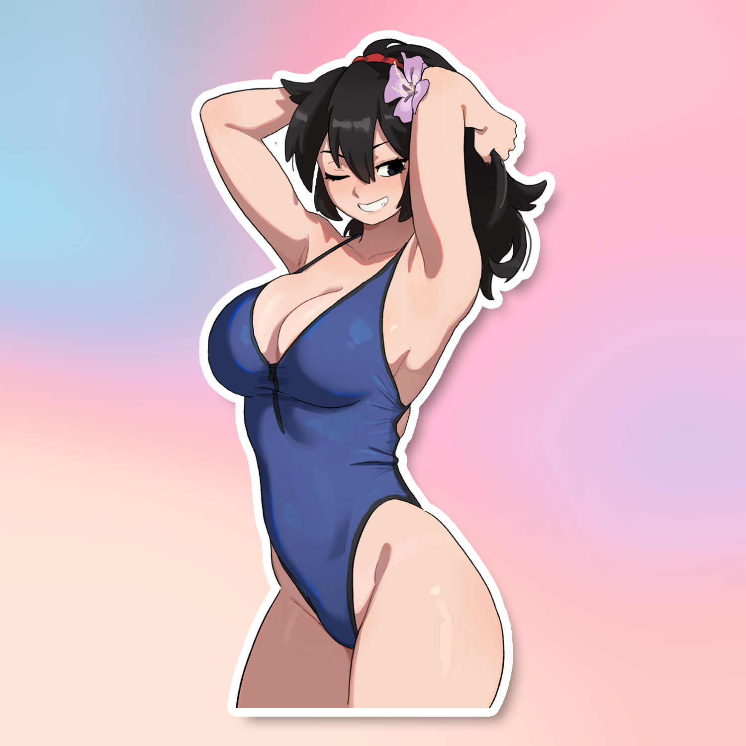 SWIMSUIT LUCIA STICKER! (DASHI)