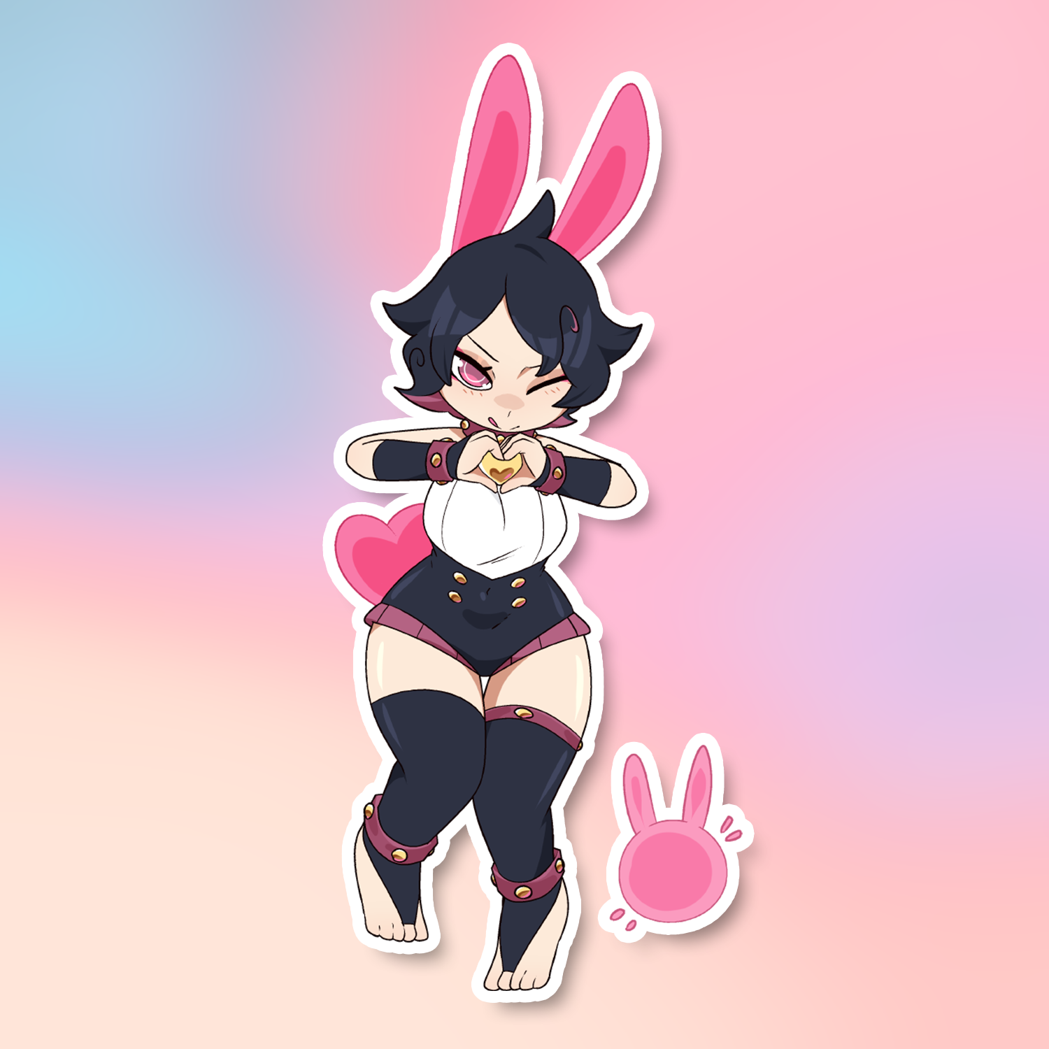 TERESA HEART-HANDS STICKER! (LIEUMARE)