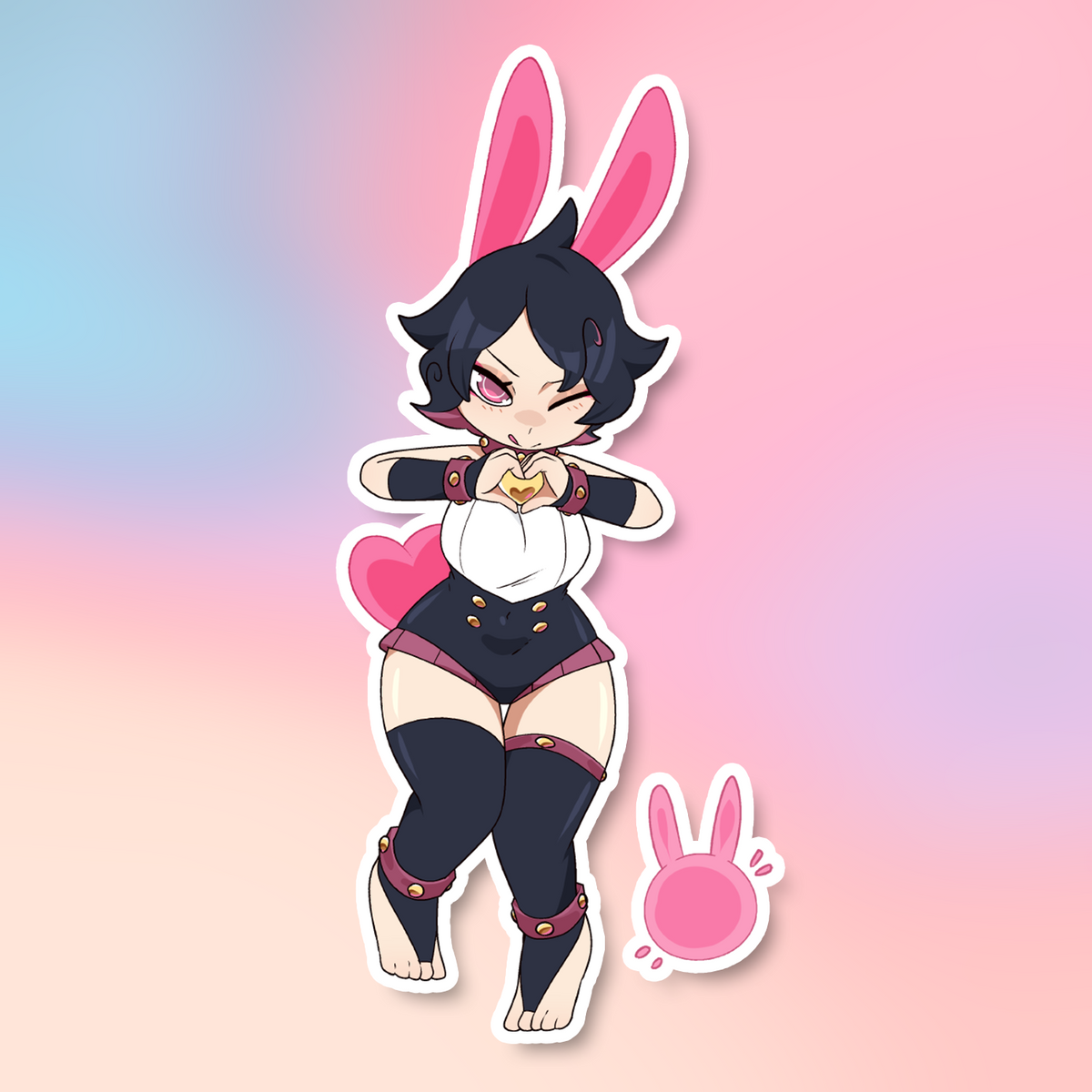 TERESA HEART-HANDS STICKER! (LIEUMARE)