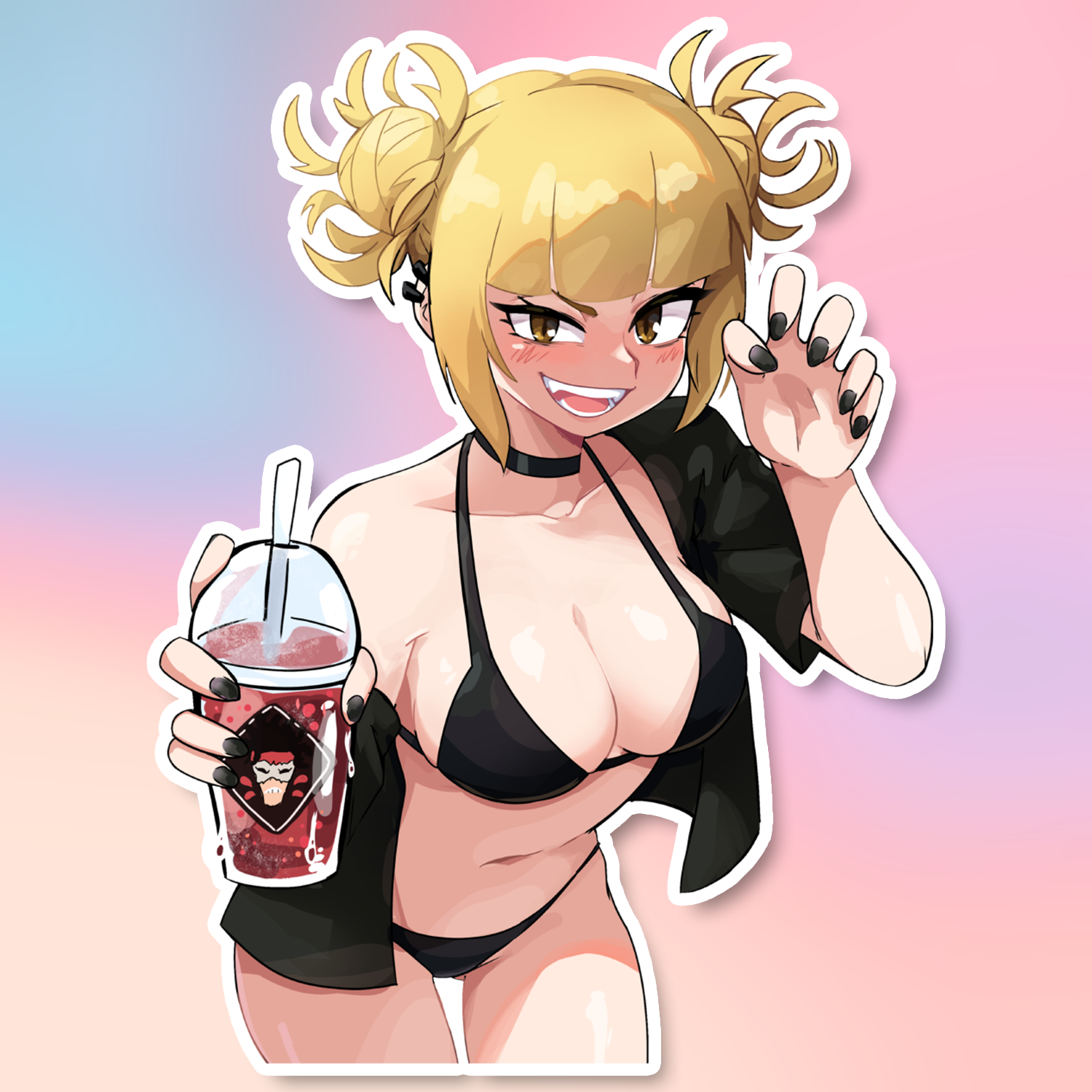 FIESTY BLONDE STICKER! (DASHI)