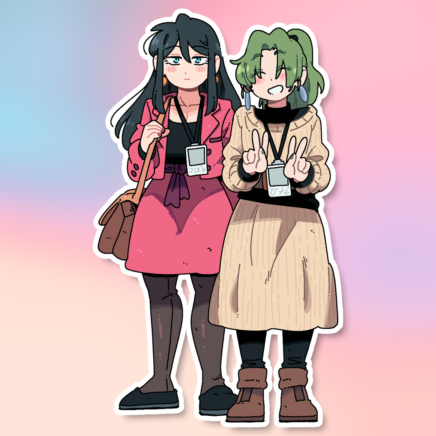 TSUBAME AND HINA STICKER! (BRYCE AND SCOTT)