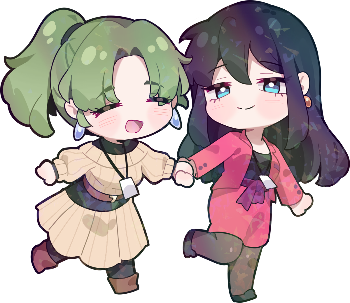 HAYATE TSUBAME AND HINA CHIBI STICKER! (BRYCE AND SCOTT)