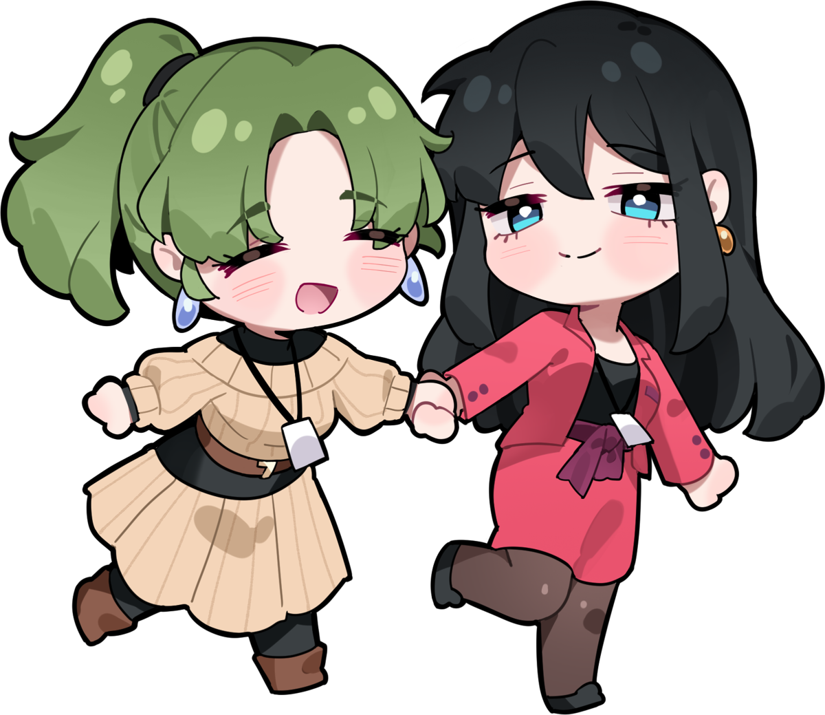 HAYATE TSUBAME AND HINA CHIBI STICKER! (BRYCE AND SCOTT)