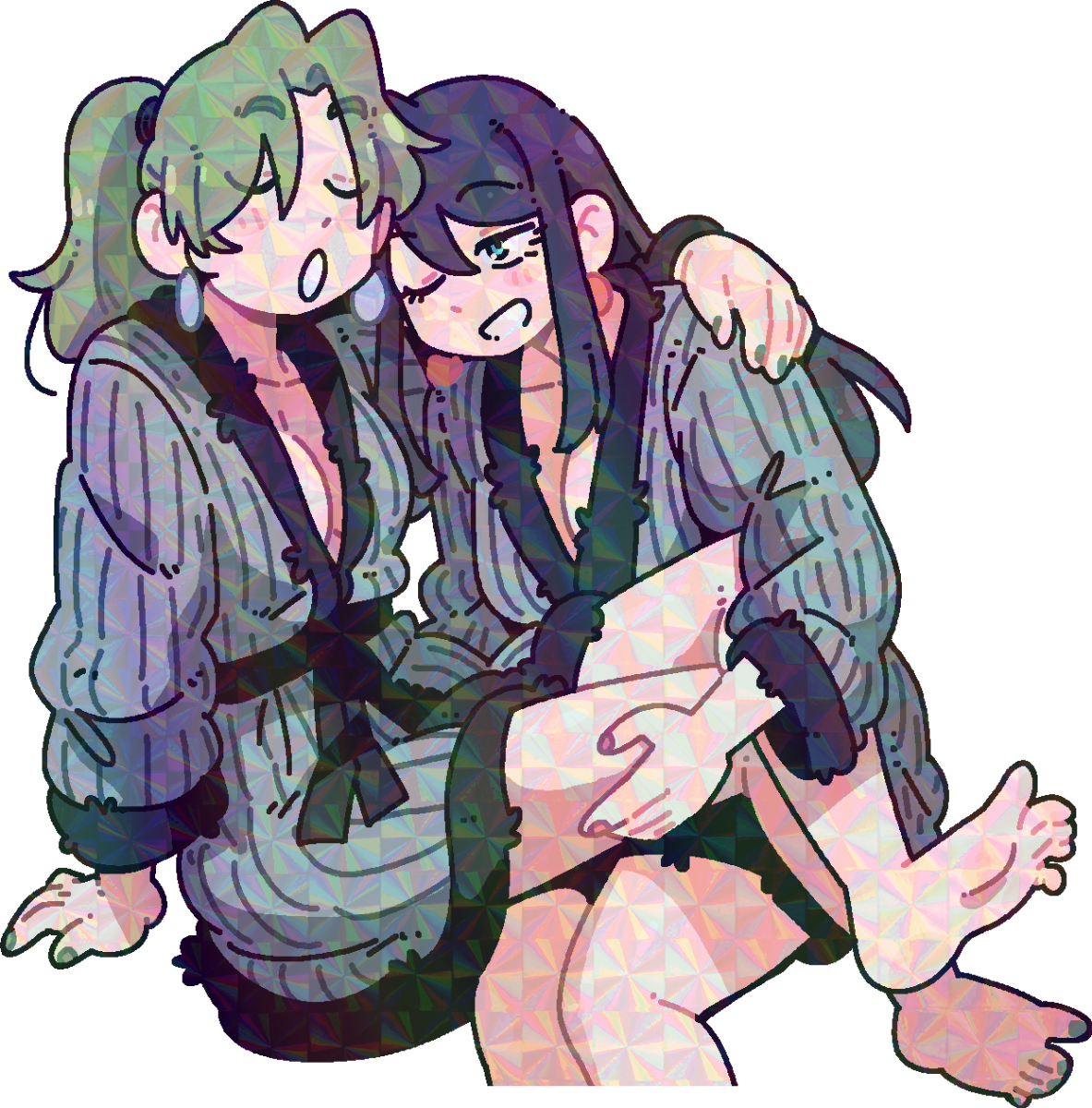 TSUBAME AND HINA ROBES STICKER