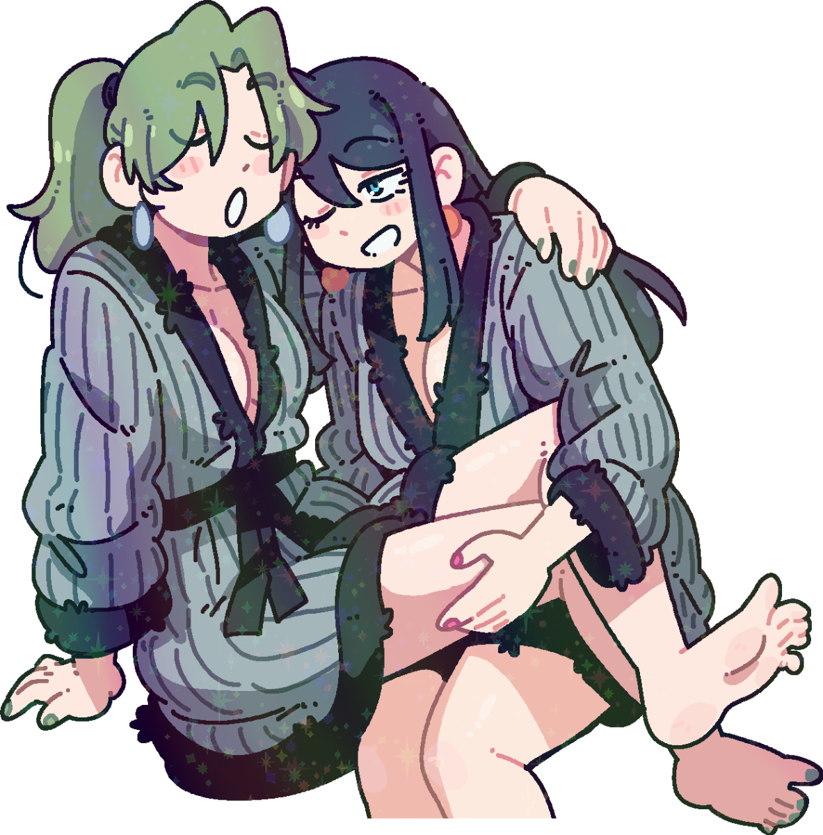 TSUBAME AND HINA ROBES STICKER