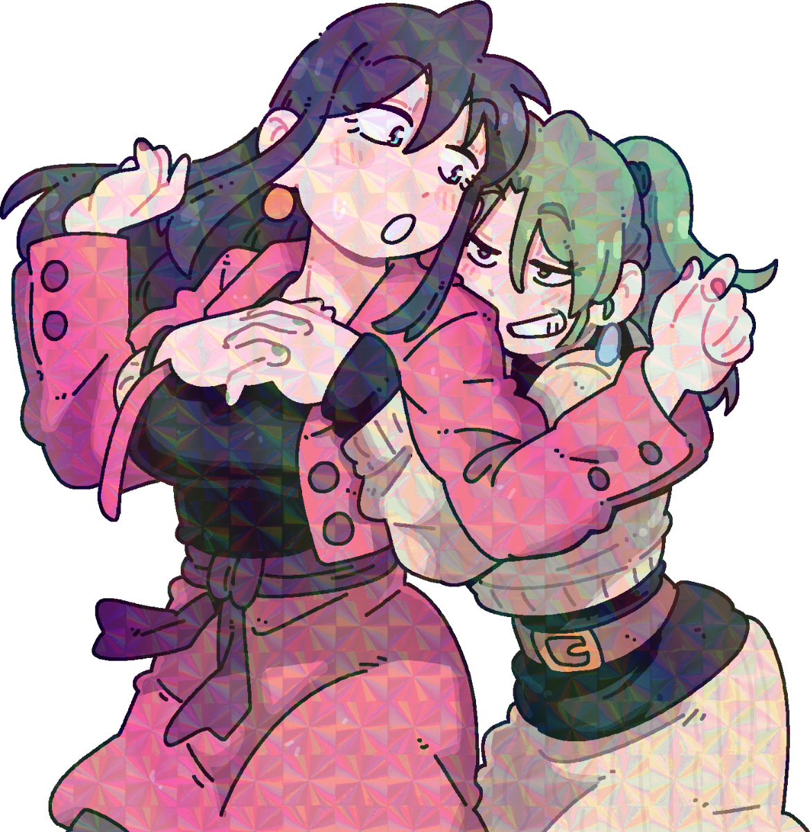 TSUBAME AND HINA SQUEEZE STICKER! (BRYCE AND SCOTT)