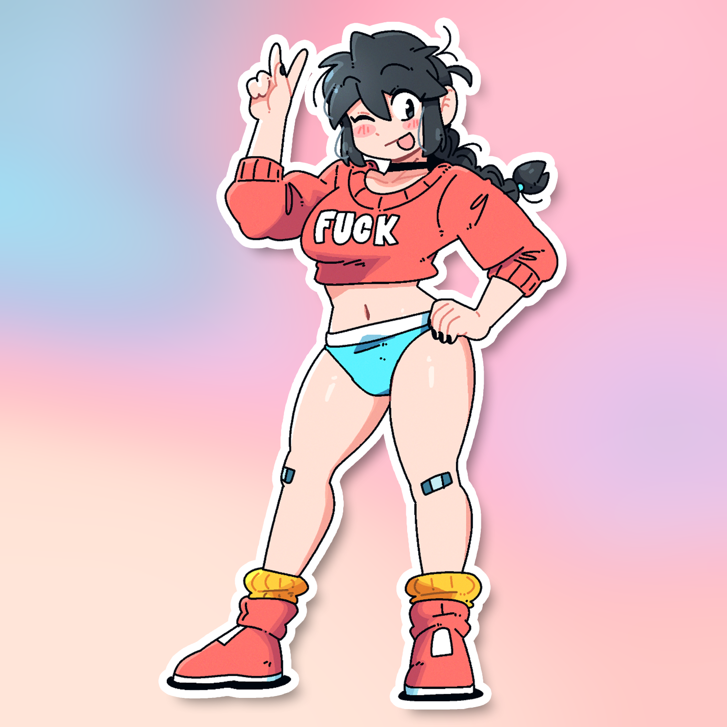 UNDIES LUCIA STICKER! (BRYCE AND SCOTT)