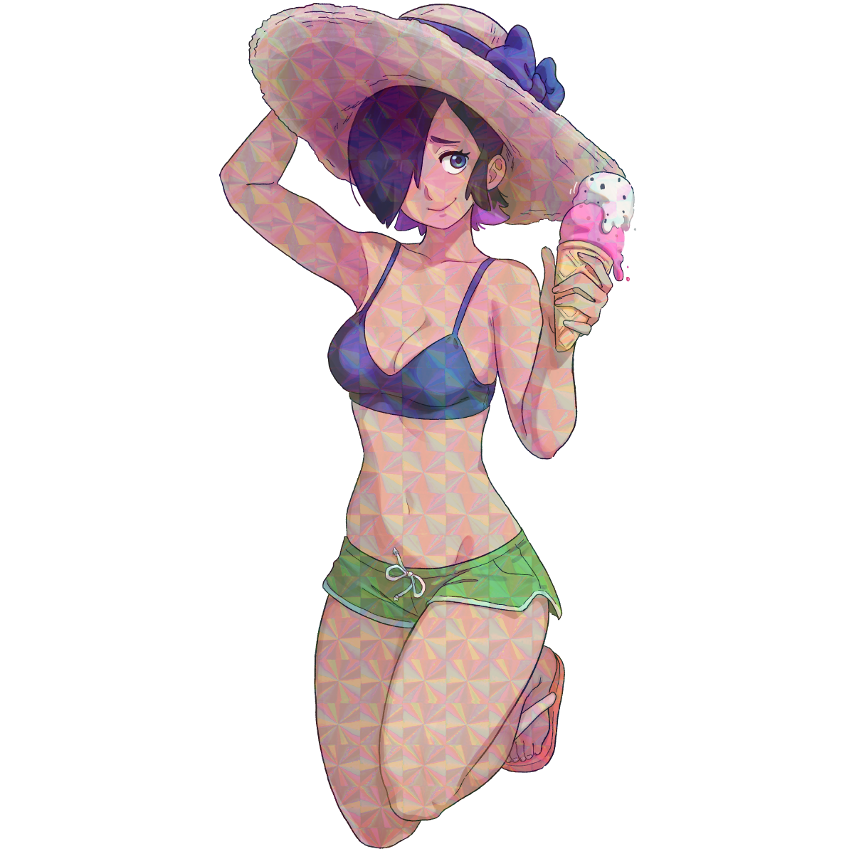VIOLET ICE CREAM STICKER! (DASHI)