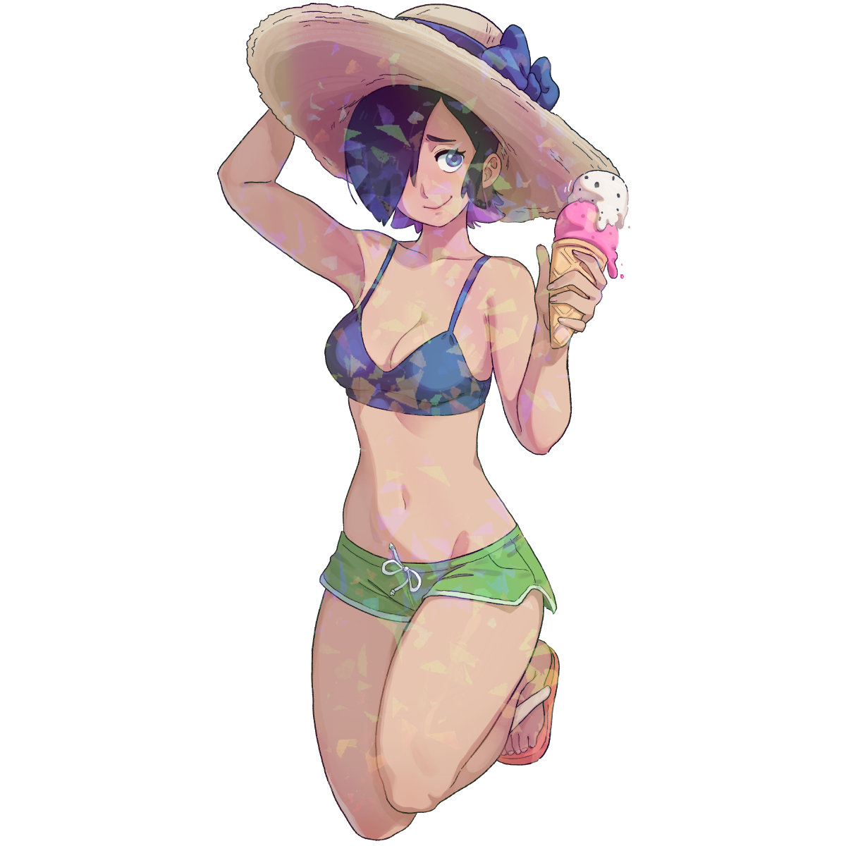 VIOLET ICE CREAM STICKER! (DASHI)