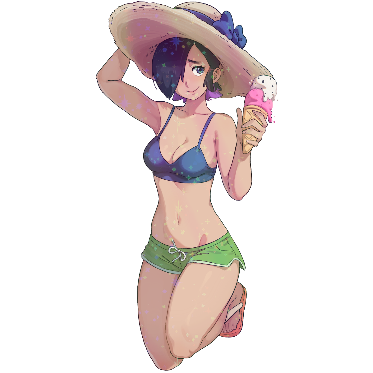 VIOLET ICE CREAM STICKER! (DASHI)